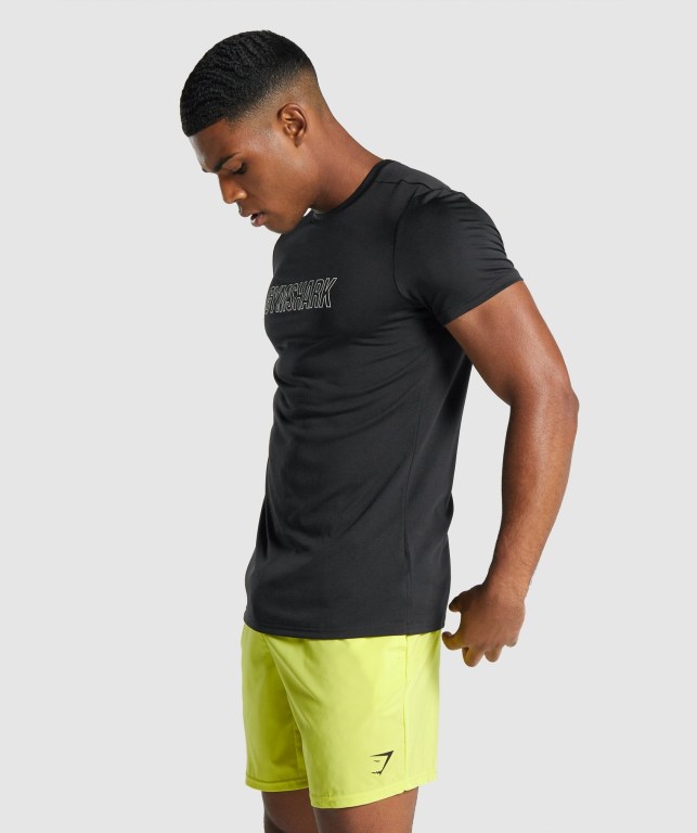 Sudaderas Gymshark Arrival Graphic Hombre Negros | kShXjxEdoAj