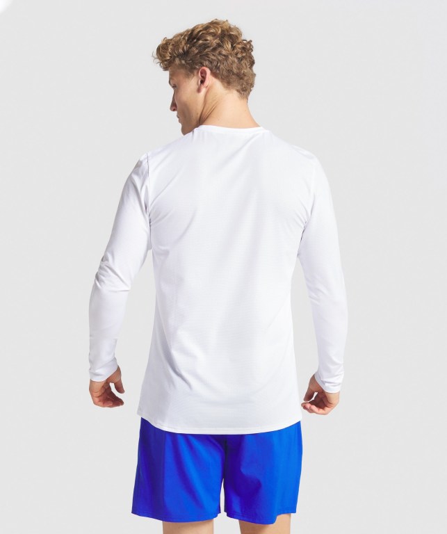 Sudaderas Gymshark Arrival Hombre Blancos | 1YfTgeIOKxP