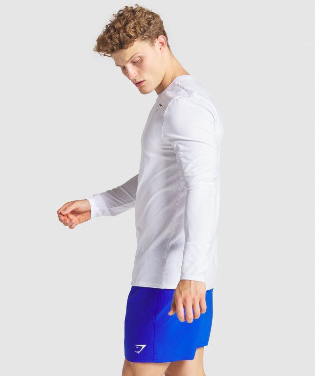 Sudaderas Gymshark Arrival Hombre Blancos | 1YfTgeIOKxP