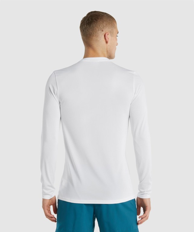 Sudaderas Gymshark Arrival Hombre Blancos | Fp4FhU1q7Zp