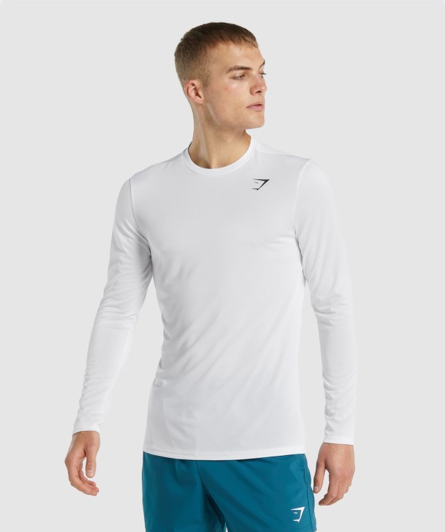 Sudaderas Gymshark Arrival Hombre Blancos | Fp4FhU1q7Zp