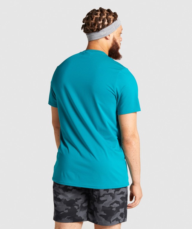 Sudaderas Gymshark Arrival Hombre Turquesa | RLA3ib1TUKf