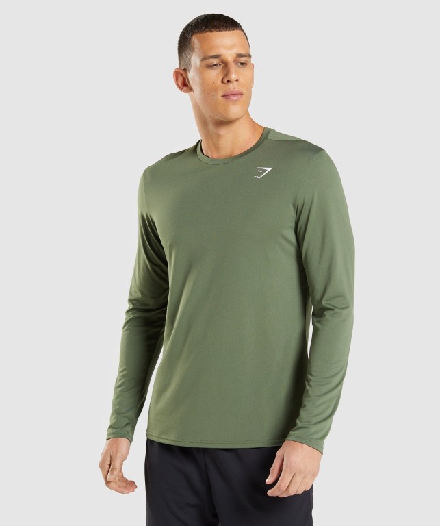 Sudaderas Gymshark Arrival Hombre Verde Oliva | OfgZ1LYEOjD