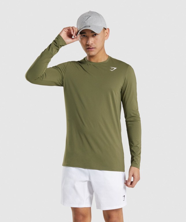 Sudaderas Gymshark Arrival Hombre Verdes Oscuro | JhfDZ9Pajs5