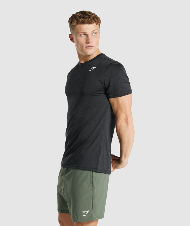 Sudaderas Gymshark Arrival Marl Hombre Negros | nnCeF59dVEm