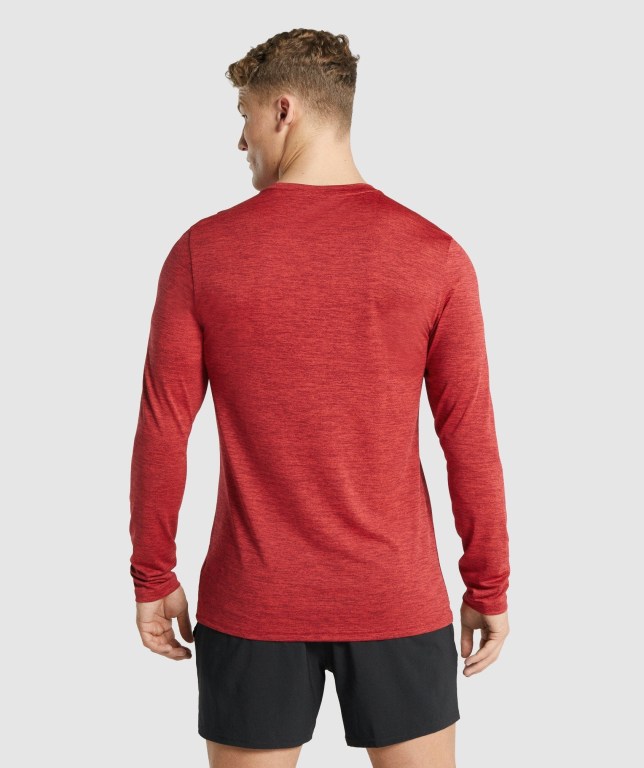 Sudaderas Gymshark Arrival Marl Hombre Rojos | uXEcOZ7mBDR