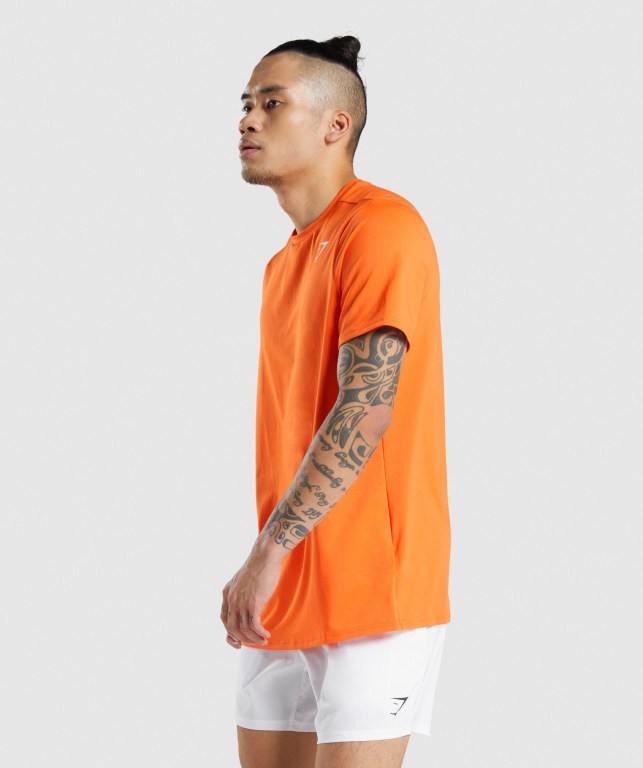 Sudaderas Gymshark Arrival Regular Fit Hombre Naranjas | 6nomZYZFluF