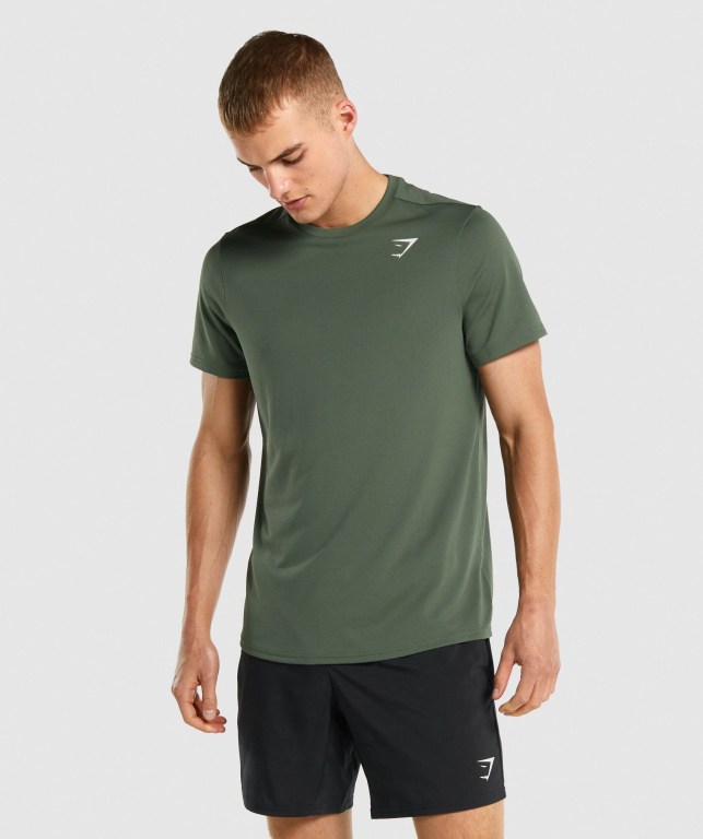 Sudaderas Gymshark Arrival Regular Fit Hombre Verdes | TNJ69nsviM4