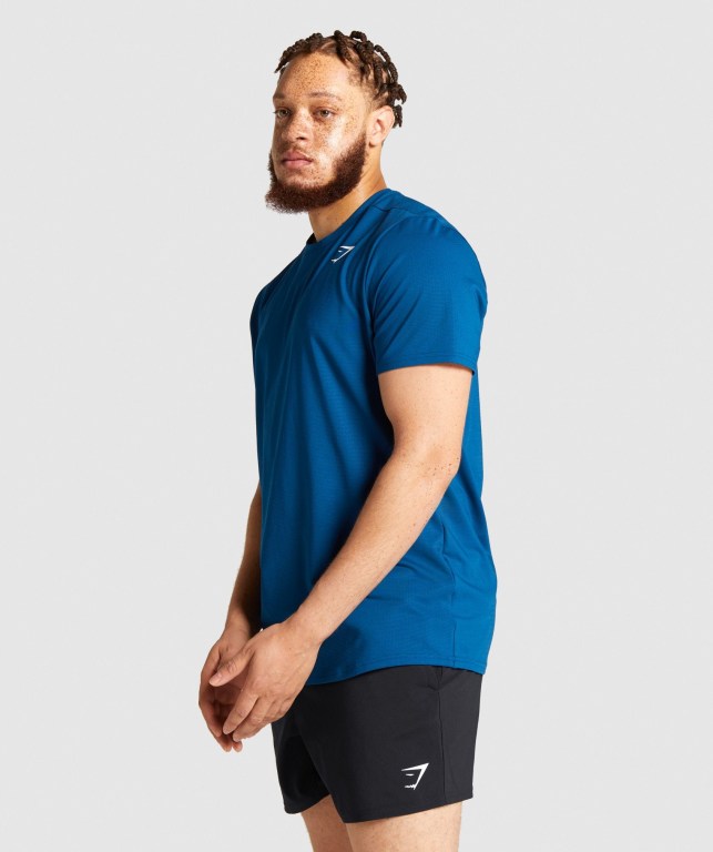 Sudaderas Gymshark Arrival Regular Fit Hombre Azules | W4rdm6l1cU8