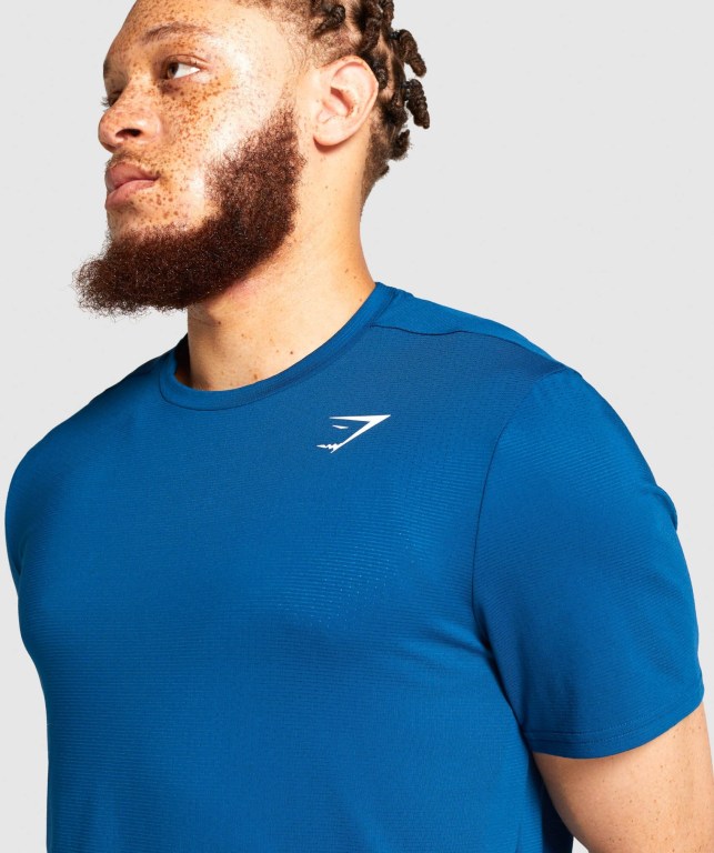 Sudaderas Gymshark Arrival Regular Fit Hombre Azules | W4rdm6l1cU8