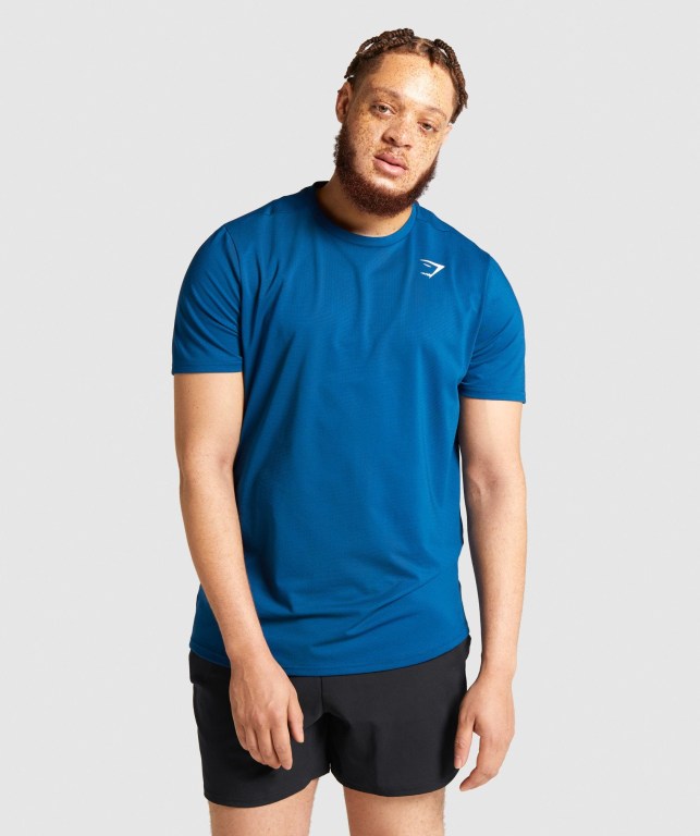 Sudaderas Gymshark Arrival Regular Fit Hombre Azules | W4rdm6l1cU8