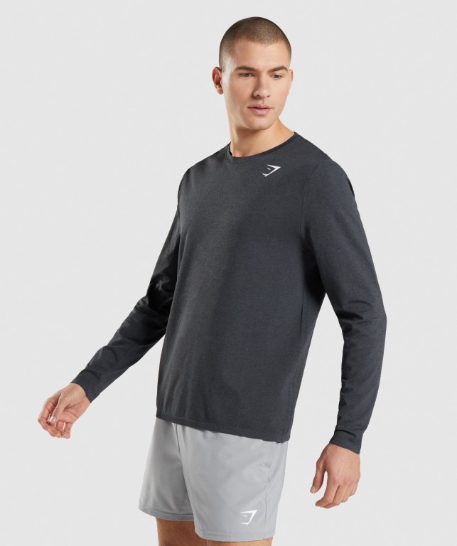 Sudaderas Gymshark Arrival Seamless Hombre Negros | LrFgtAkXrEi