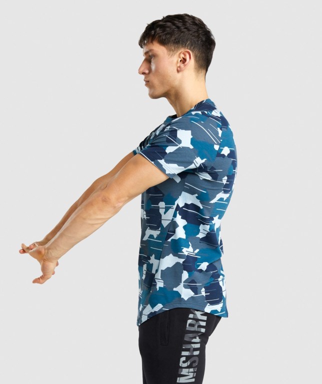 Sudaderas Gymshark Bold Hombre Camuflados Blancos | vhl5WDeL4oJ