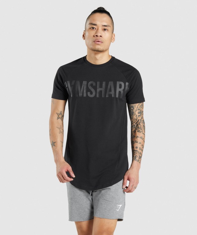 Sudaderas Gymshark Bold Hombre Negros Negros | BQtQPBthMd4