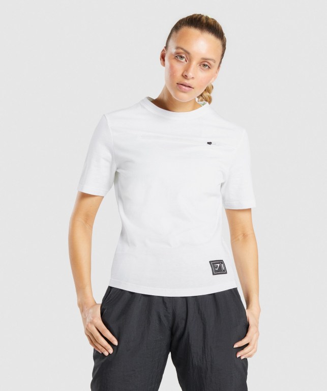 Sudaderas Gymshark CTY Mujer Blancos | hEUkMnAZf1R