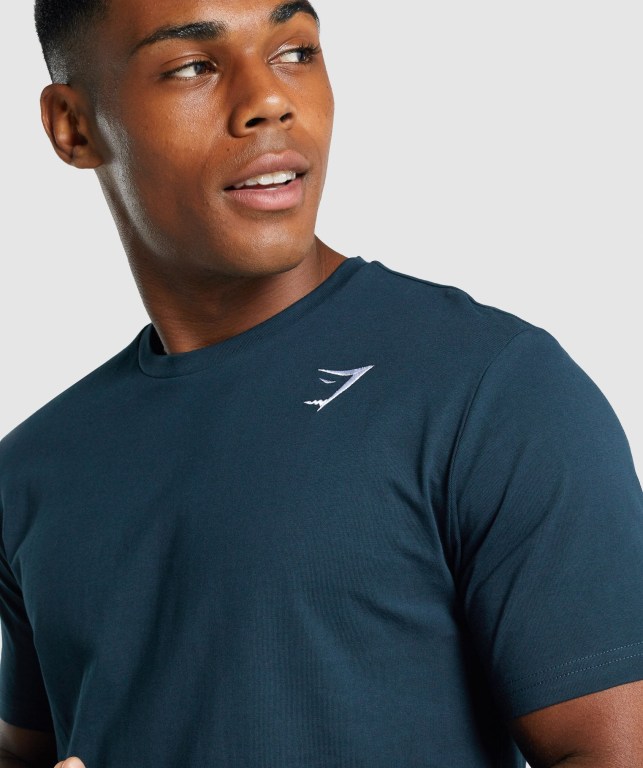 Sudaderas Gymshark Crest Hombre Azul Marino | EKs5IWRaBSh