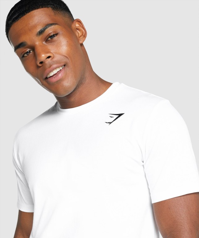 Sudaderas Gymshark Crest Hombre Blancos | TOfJTH4hSrC