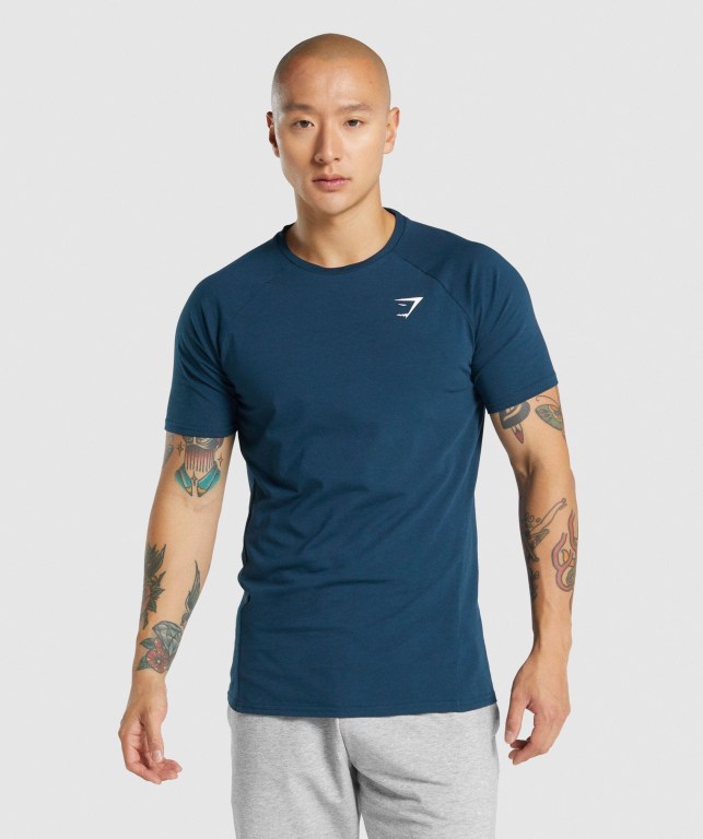 Sudaderas Gymshark Critical 2.0 Hombre Azul Marino | KrqGfp4jPqd