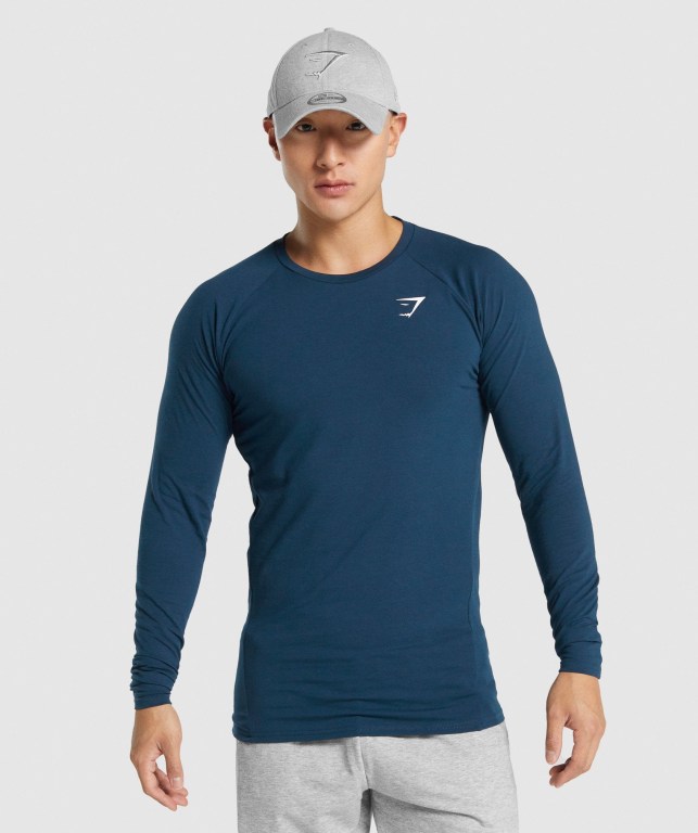 Sudaderas Gymshark Critical 2.0 Hombre Azul Marino | Q15BVWAfT32