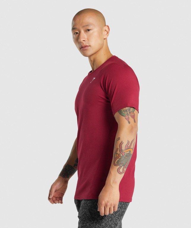 Sudaderas Gymshark Critical 2.0 Hombre Vino | 8T8wLJnTUe4