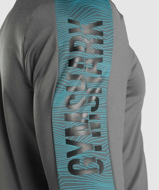 Sudaderas Gymshark Deporte Crew Hombre Grises | YTtdQgucUJr