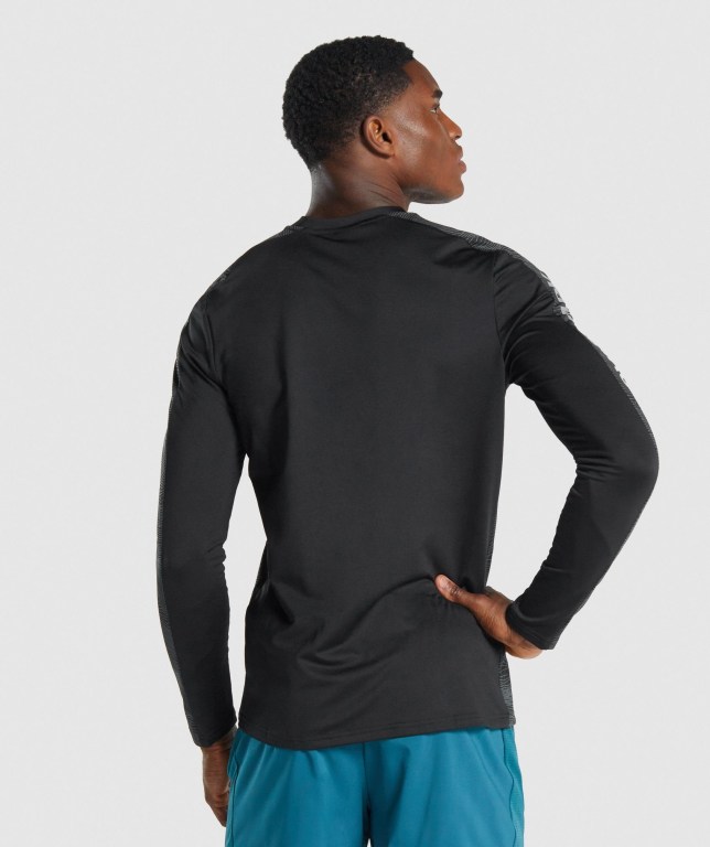 Sudaderas Gymshark Deporte Crew Hombre Negros | YQCVdJ7wYms