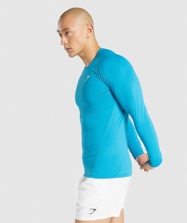 Sudaderas Gymshark Element Baselayer Hombre Azules | FAQkSNde3rY