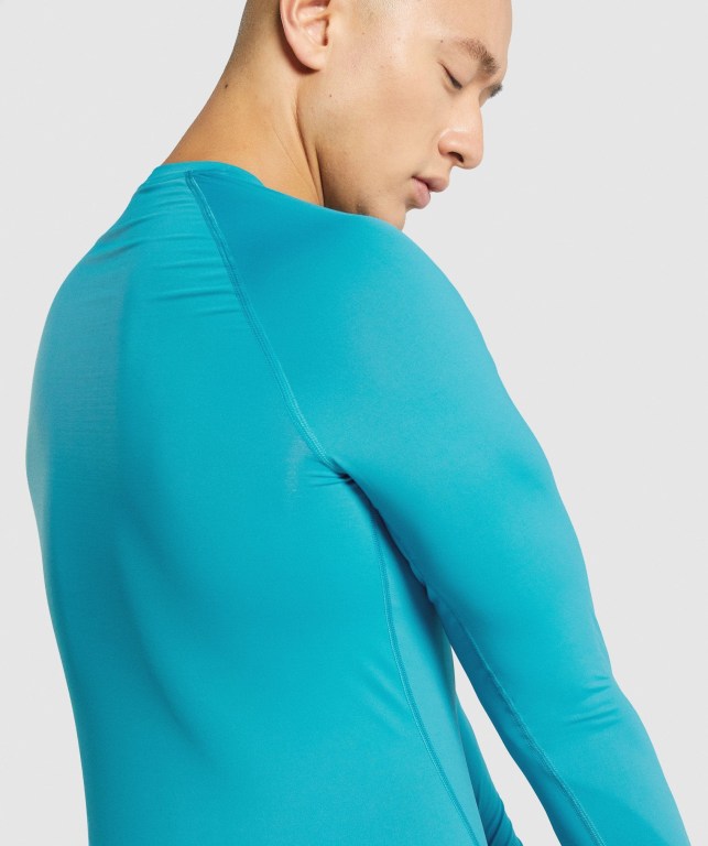 Sudaderas Gymshark Element Baselayer Hombre Azules | FAQkSNde3rY