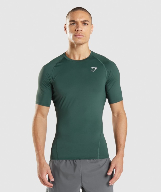 Sudaderas Gymshark Element Baselayer Hombre Verdes Oscuro | JQFnpRpVlXW