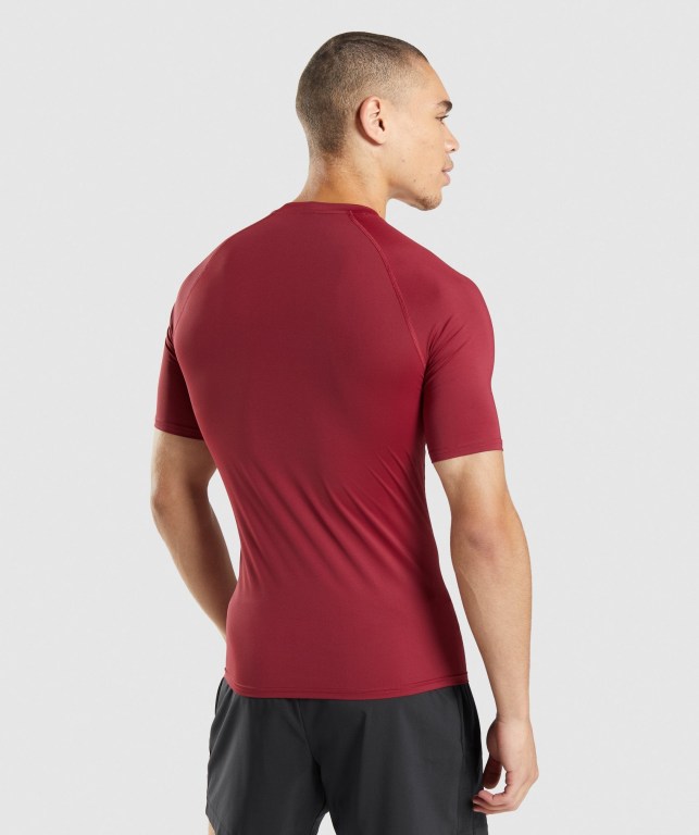 Sudaderas Gymshark Element Baselayer Hombre Vino | NEiVUzfR3Tq