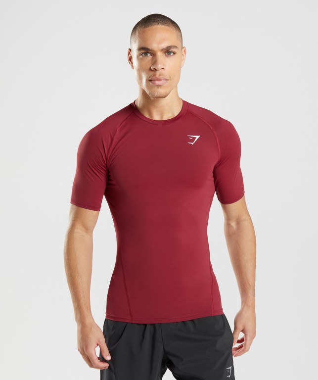 Sudaderas Gymshark Element Baselayer Hombre Vino | NEiVUzfR3Tq