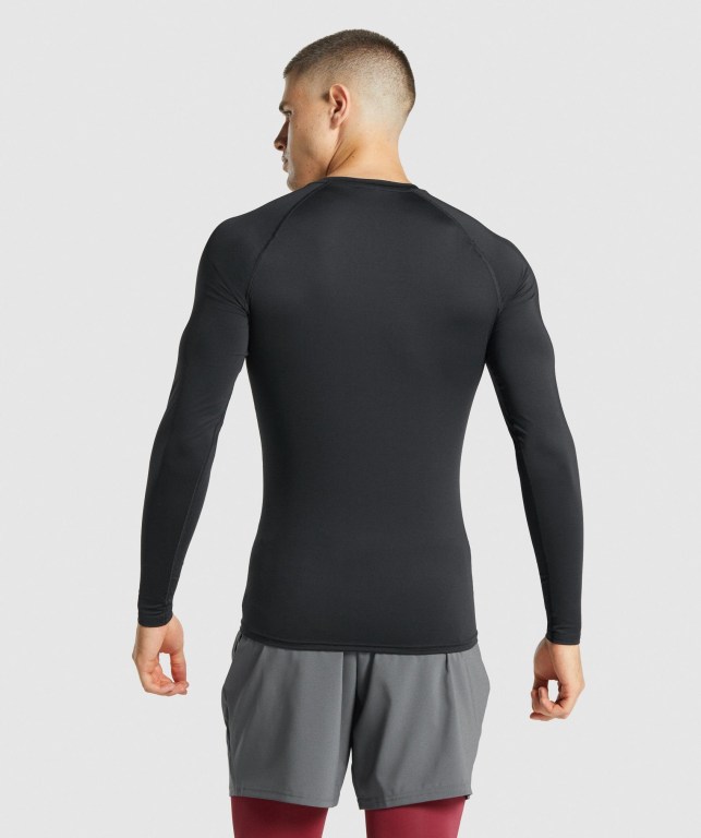 Sudaderas Gymshark Element Baselayer Hombre Negros | PIth3zsJpU7