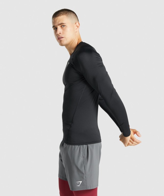 Sudaderas Gymshark Element Baselayer Hombre Negros | PIth3zsJpU7