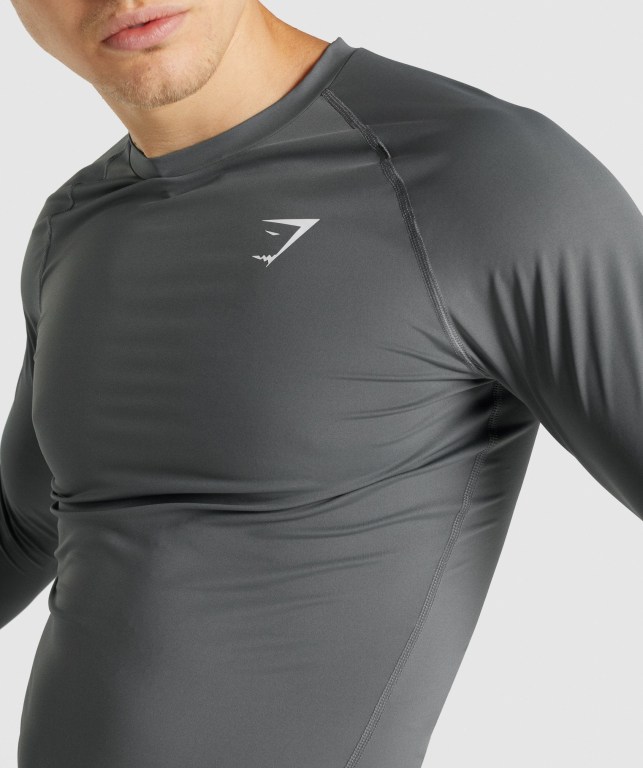 Sudaderas Gymshark Element Baselayer Hombre Grises | U672KhC9vIP