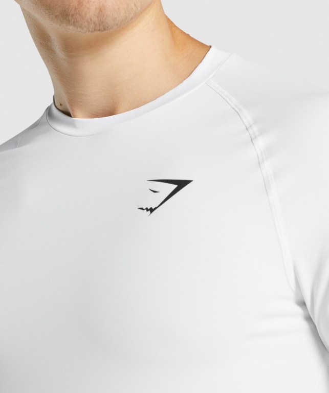 Sudaderas Gymshark Element Baselayer Hombre Blancos | hHixNMuB2Mv