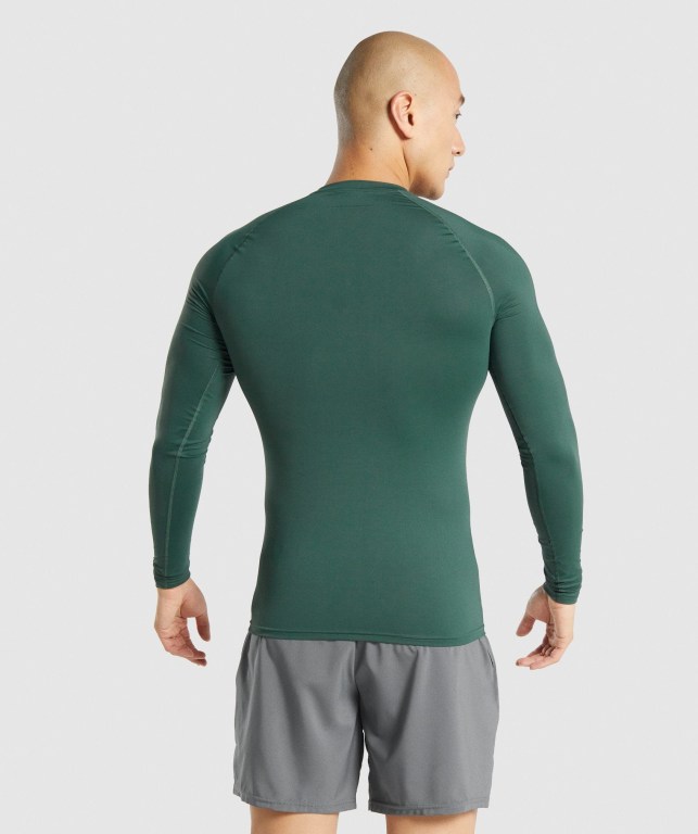 Sudaderas Gymshark Element Baselayer Hombre Verdes Oscuro | mzbsCloKxAG