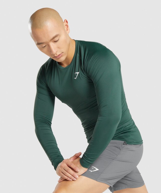 Sudaderas Gymshark Element Baselayer Hombre Verdes Oscuro | mzbsCloKxAG