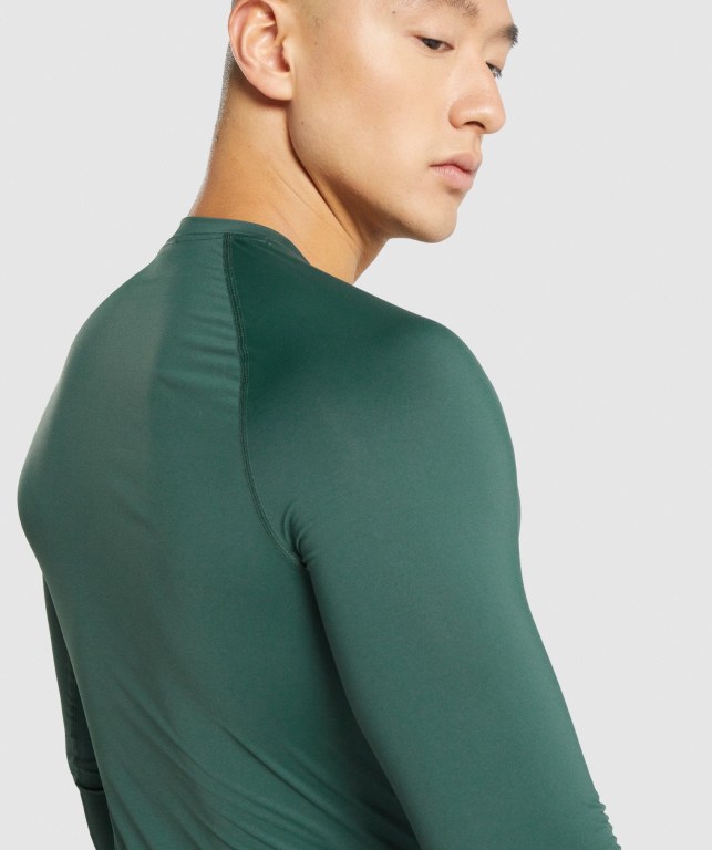 Sudaderas Gymshark Element Baselayer Hombre Verdes Oscuro | mzbsCloKxAG