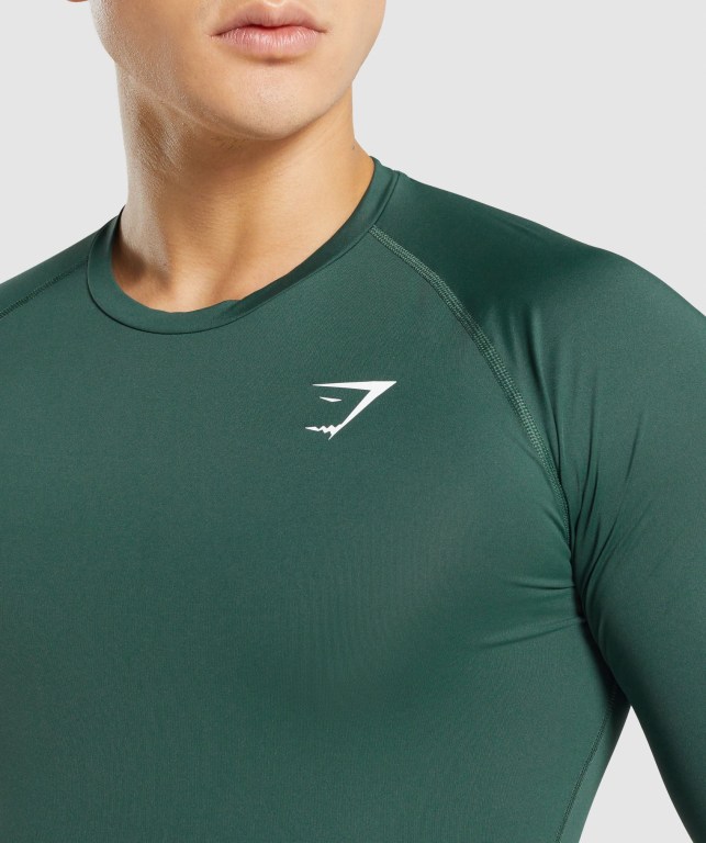 Sudaderas Gymshark Element Baselayer Hombre Verdes Oscuro | mzbsCloKxAG