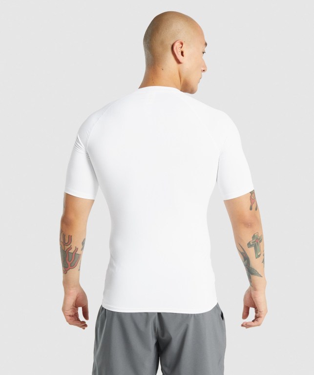 Sudaderas Gymshark Element Baselayer Hombre Blancos | tW16ooAMWSz