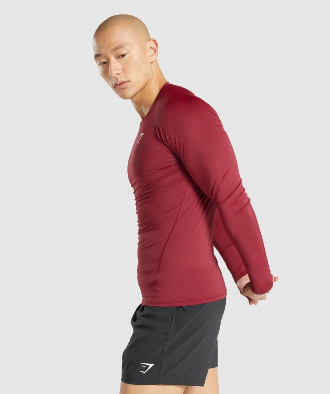 Sudaderas Gymshark Element Baselayer Hombre Vino | yfJmCsXfakw