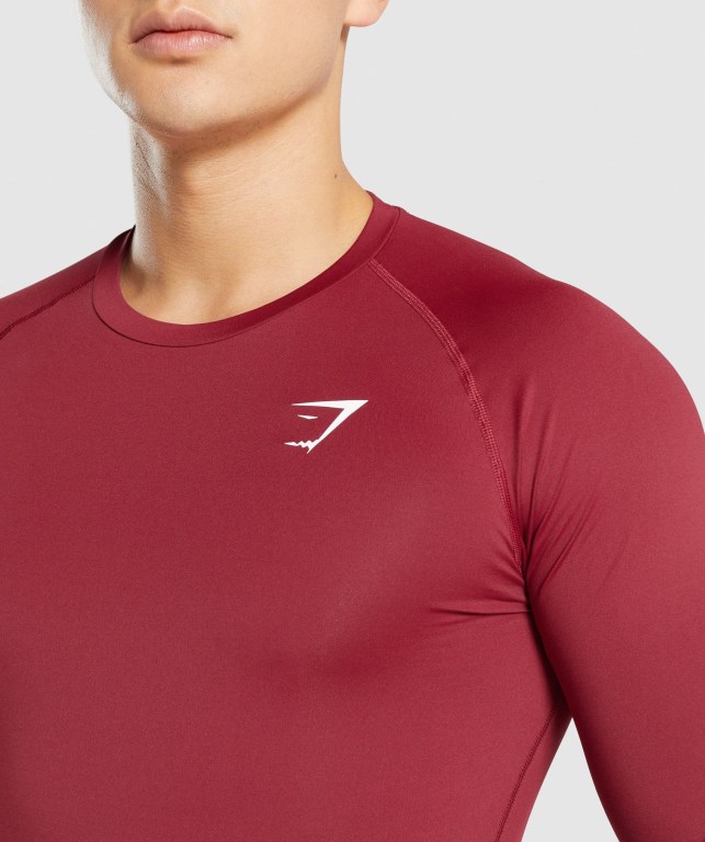 Sudaderas Gymshark Element Baselayer Hombre Vino | yfJmCsXfakw