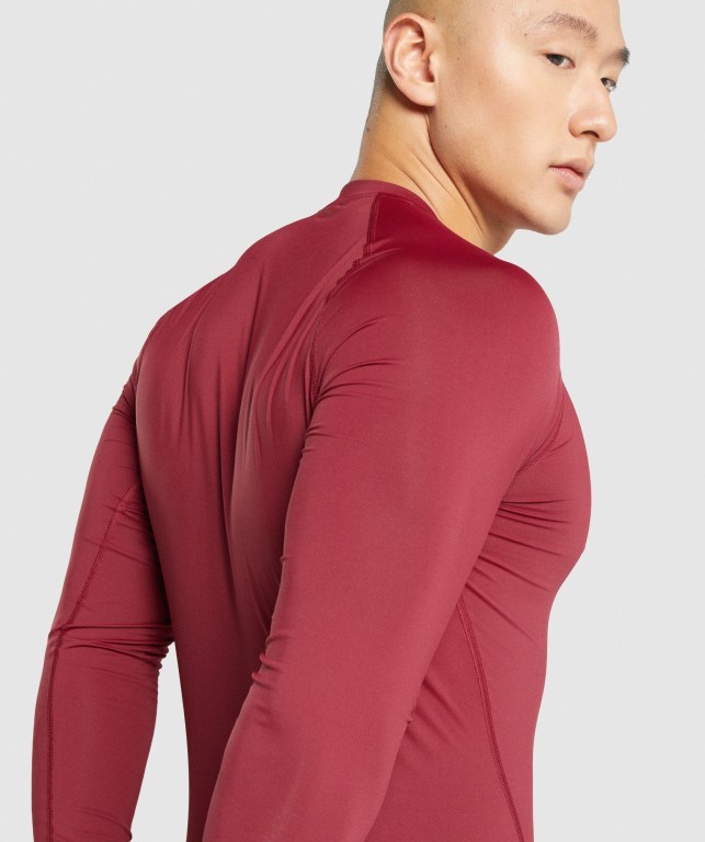 Sudaderas Gymshark Element Baselayer Hombre Vino | yfJmCsXfakw