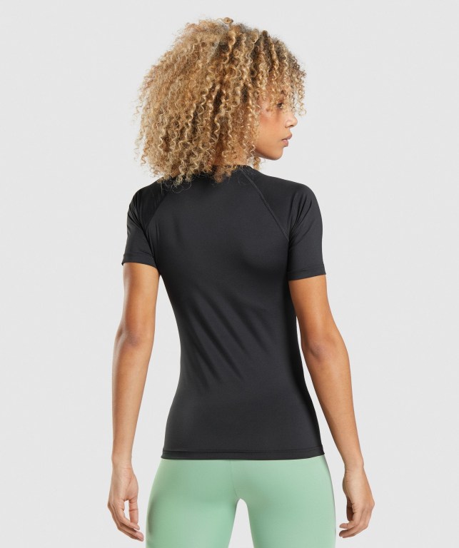 Sudaderas Gymshark Entrenamiento Baselayer Mujer Negros | haszCjvakKx