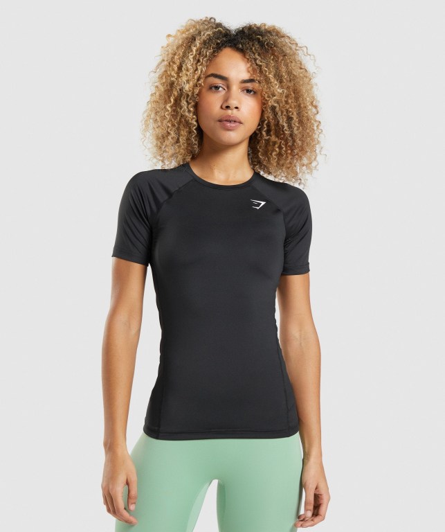 Sudaderas Gymshark Entrenamiento Baselayer Mujer Negros | haszCjvakKx