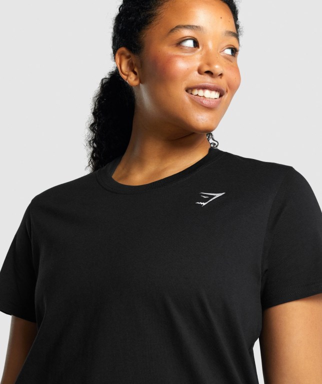 Sudaderas Gymshark Entrenamiento Basic Mujer Negros | kJnp6NMWQre