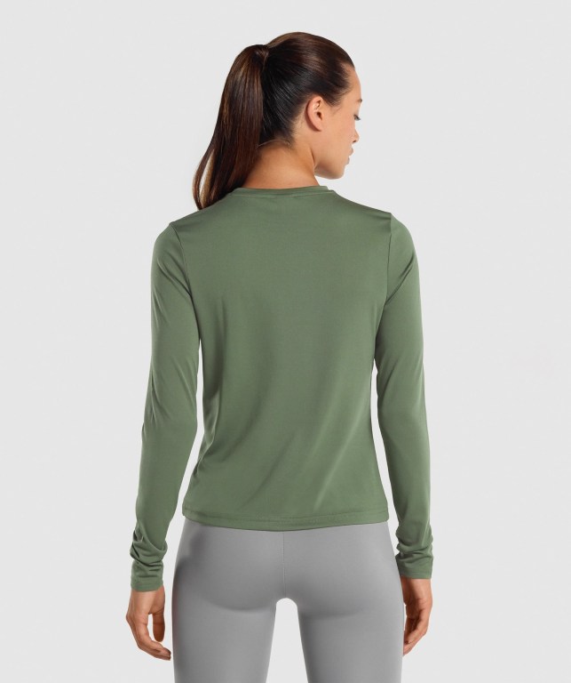 Sudaderas Gymshark Entrenamiento Mujer Verdes | pDDs1MxiWic