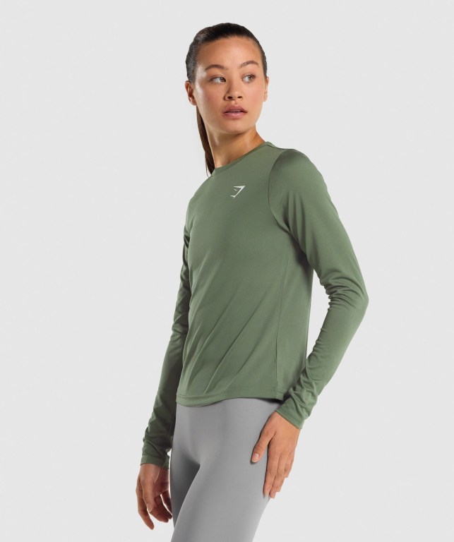 Sudaderas Gymshark Entrenamiento Mujer Verdes | pDDs1MxiWic