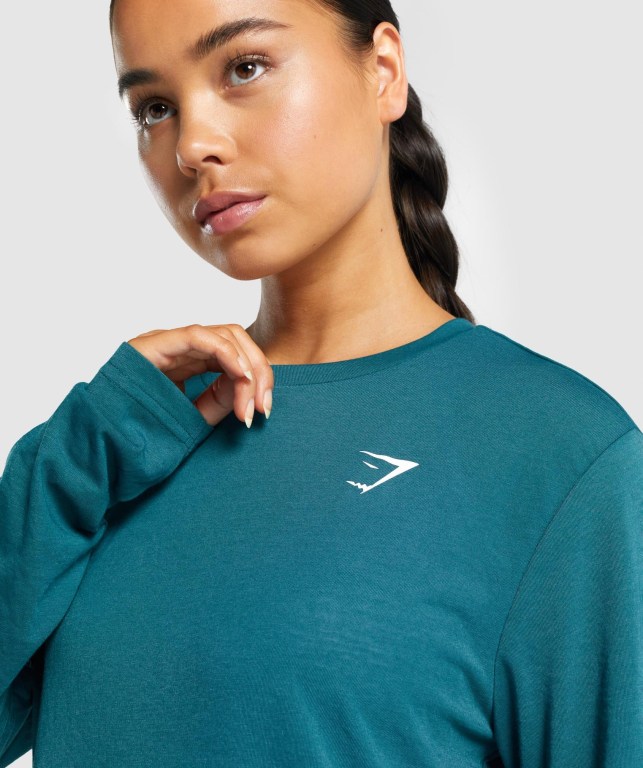 Sudaderas Gymshark Entrenamiento Oversized Mujer Turquesa | btxLpN8mrzY