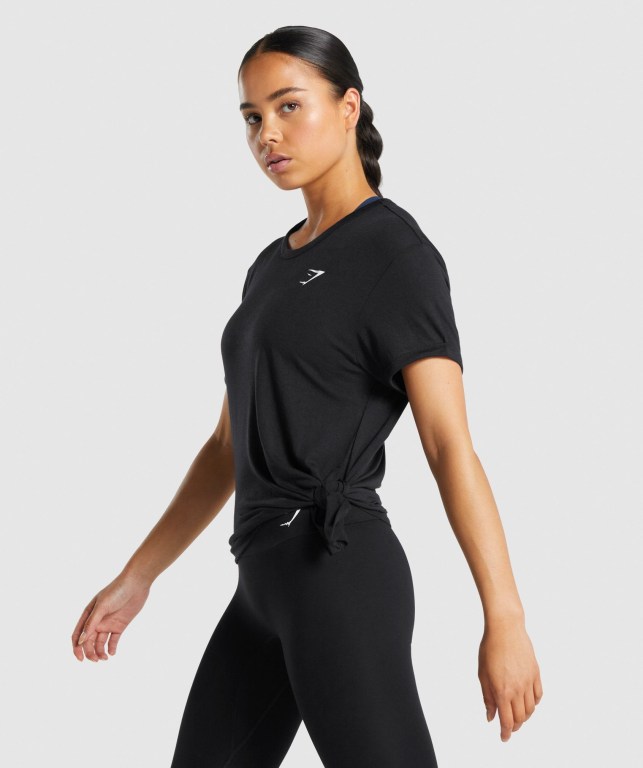 Sudaderas Gymshark Essential Mujer Negros | TSPZoeqCxR8